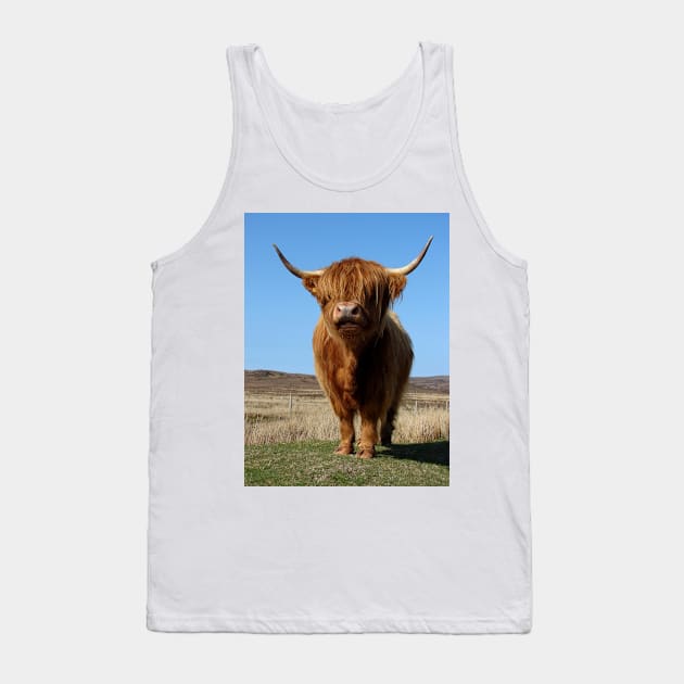 Highland Cow Tank Top by Chris Petty